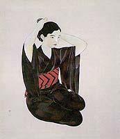 女二題　其二【速水御舟、日本画、	1931】