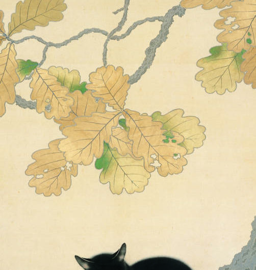 重要文化財　菱田春草「黒き猫」明治43年(1910)永青文庫蔵