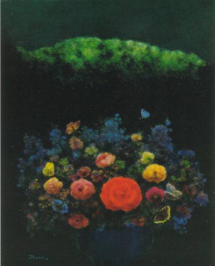 早春賦【鷹山宇一、ｷｬﾝﾊﾞｽ･油彩、1990】
