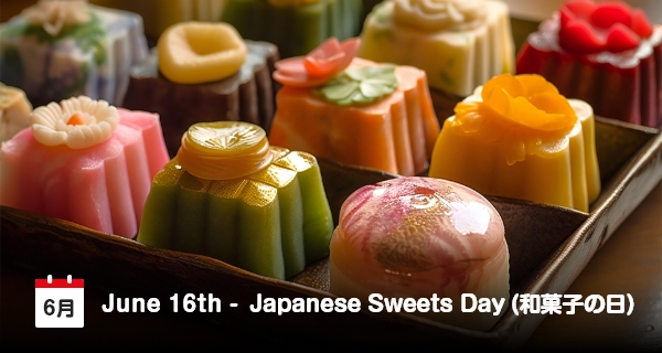 日本で6月16日は、「和菓子の日」